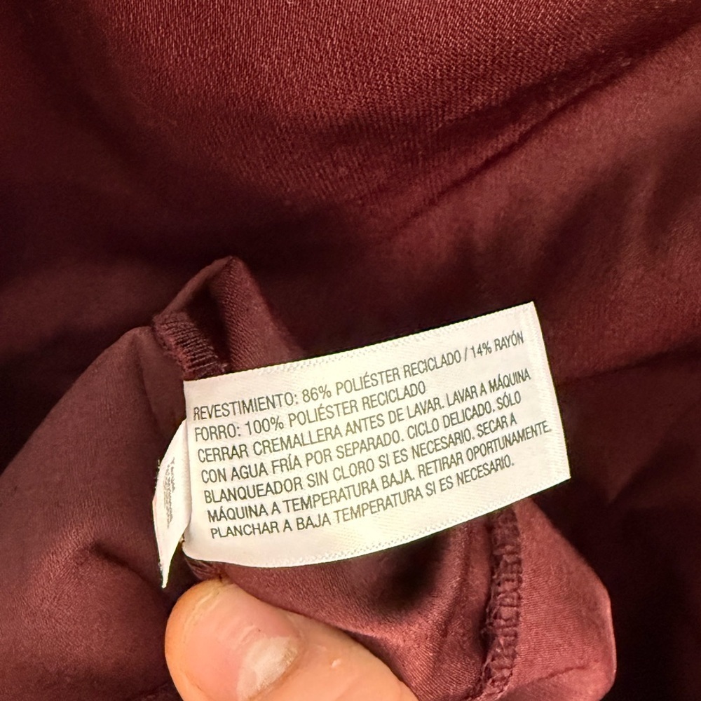 A New Day Burgundy Satin Square Neck Mini Dress NWT - Picture 3 of 8